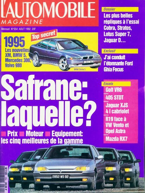 Livrenpoche : L'automobile magazine n°554 : Safrane : laquelle ? - Collectif - Livre