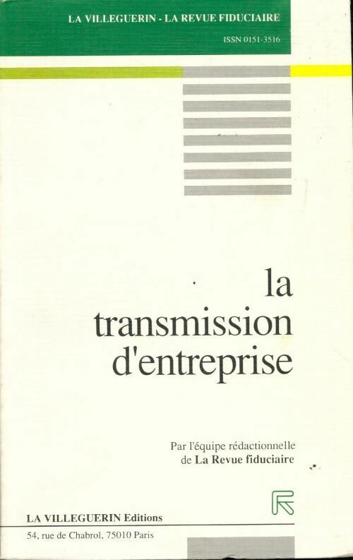 Livrenpoche : La transmission d'entreprise - Catherine Aulnoy - Livre