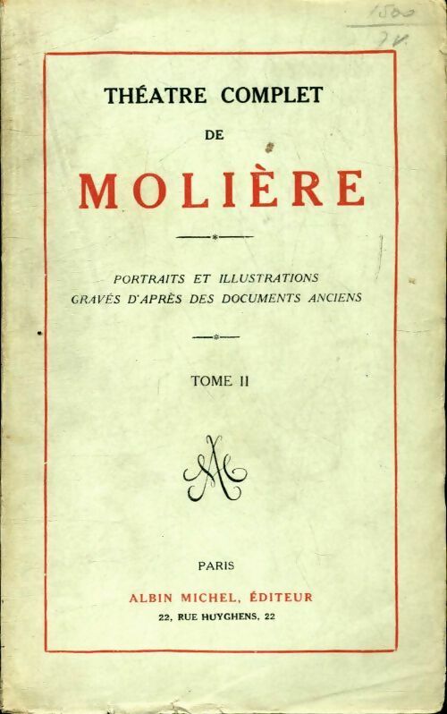 Livrenpoche : Théâtre complet Tome II - Molière - Livre