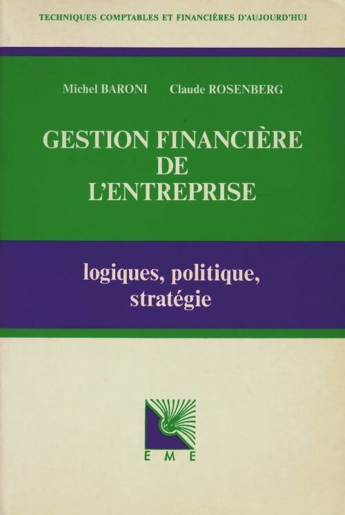 Livrenpoche : Gestion financière de l'entreprise - Michel Baroni - Livre