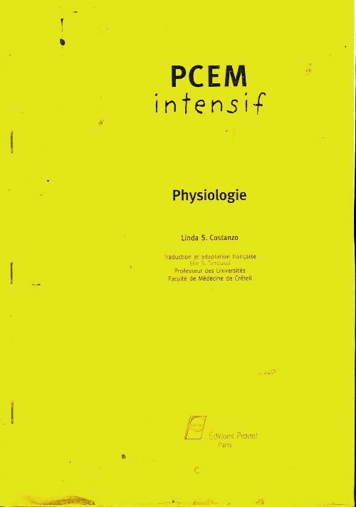 Livrenpoche : Pcem intensif : Physiologie - Linda S Constanzo - Livre
