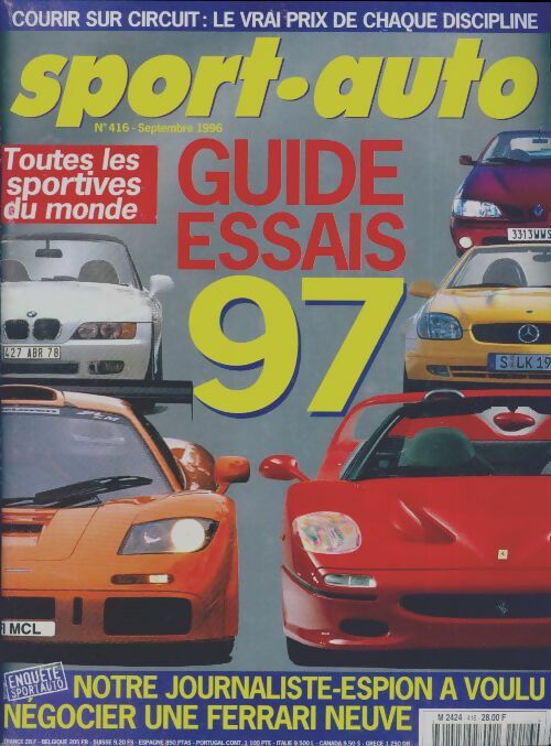 Livrenpoche : Sport-auto n°416 : Guide essais 97 - Collectif - Livre