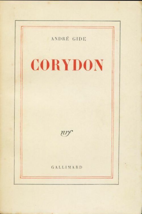 Livrenpoche : Corydon - André Gide - Livre