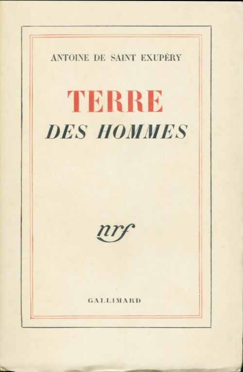 Livrenpoche : Terre des hommes - Antoine De Saint Exupéry - Livre