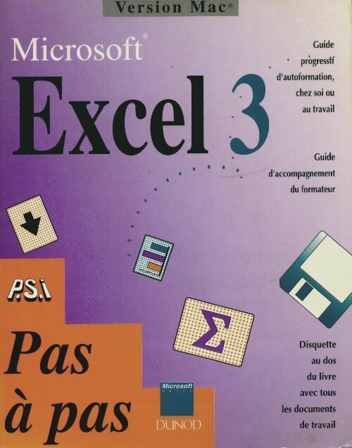 Livrenpoche : Manuel pratique . Exel 3 mac pas a pas - Janet Rampa - Livre