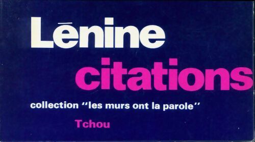 Livrenpoche : Lénine : Citations - Vladimir Illitch Lénine - Livre
