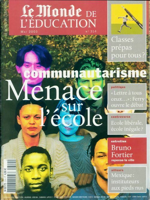 Livrenpoche : Le Monde de l'éducation n°314 : Communautarisme - Collectif - Livre