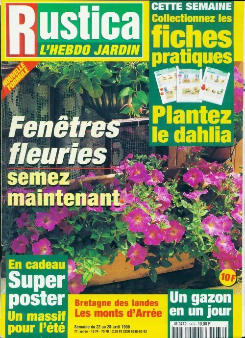 Livrenpoche : Rustica n°1478 : Fenêtres fleuries - Collectif - Livre