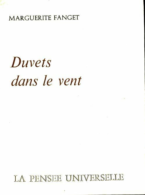 Livrenpoche : Duvets dans le vent - Marguerite Fanget - Livre