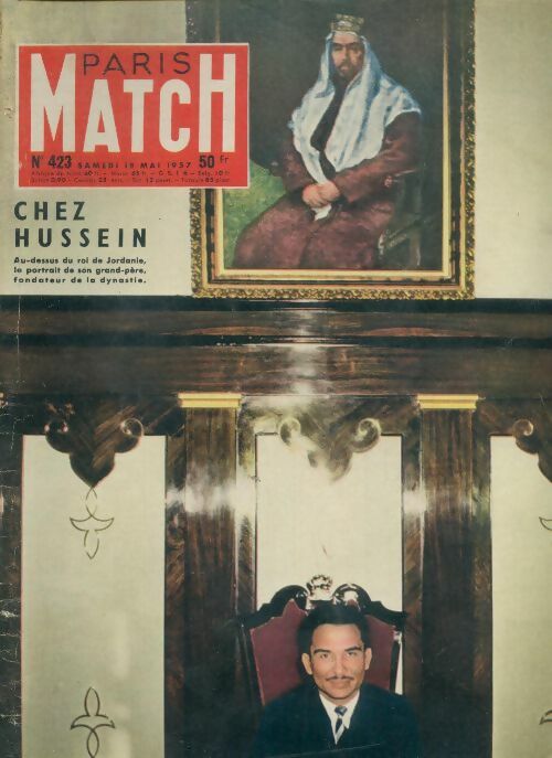 Livrenpoche : Paris Match n°423 : Chez Hussein - Collectif - Livre