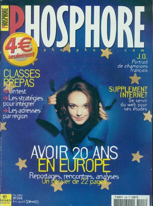 Livrenpoche : Phosphore n°248 : Avoir 20 ans en Europe - Collectif - Livre