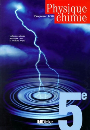 Livrenpoche : Physique chimie 5ème - Annie Lasne - Livre
