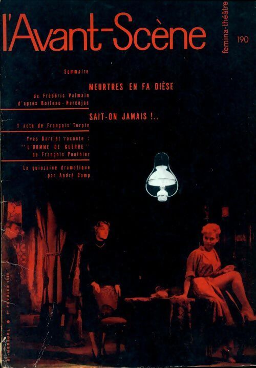 Livrenpoche : L'avant-scène théâtre n°190 : Meurtres en fa diese pièce de Frédéric Valmain - Collectif - Livre