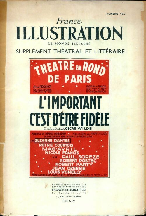 Livrenpoche : France-illustration supplément n°165 - Collectif - Livre