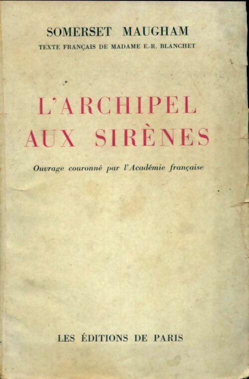Livrenpoche : Archipel aux sirènes - Somerset Maugham - Livre