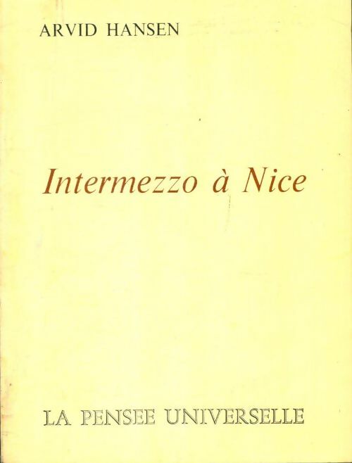 Livrenpoche : Intermezzo à Nice - Arvid Hansen - Livre