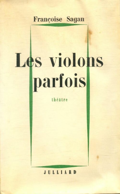 Livrenpoche : Les violons parfois - Françoise Sagan - Livre
