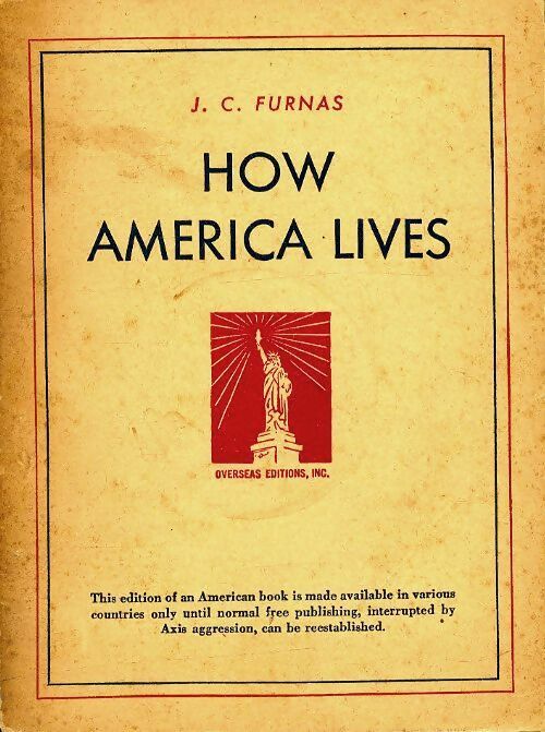 Livrenpoche : How america lives - J.C Furnas - Livre