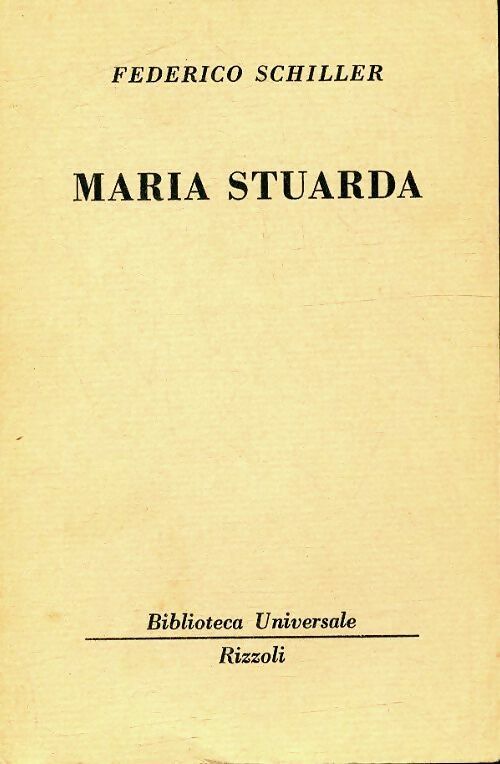 Livrenpoche : Maria Stuarda - Federico Schiller - Livre