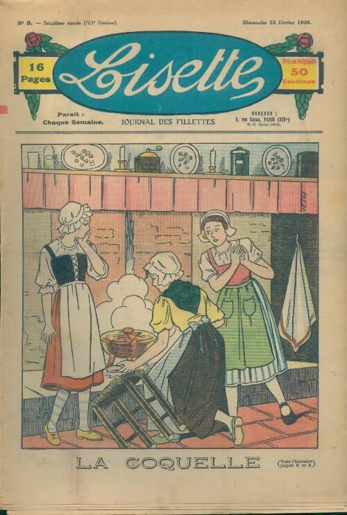 Livrenpoche : Lisette n°763 16e année n°8 : La coquelle - Collectif - Livre
