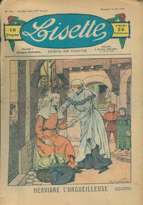 Livrenpoche : Lisette n°769 16e année n°14 : Herviane l'orgueilleuse - Collectif - Livre