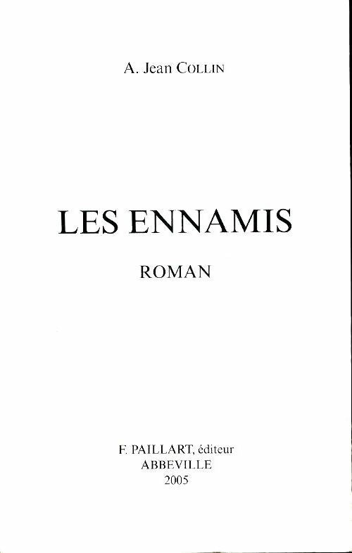 Livrenpoche : Les ennamis - Jean A Collin - Livre