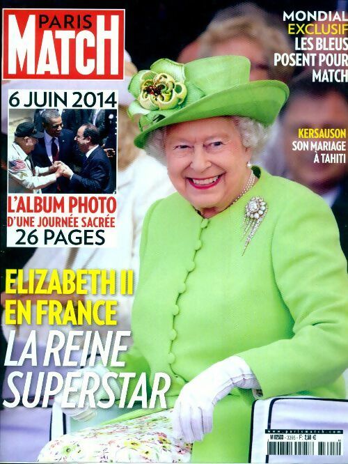 Livrenpoche : Paris Match n°3395 : Elisabeth II en France - Collectif - Livre