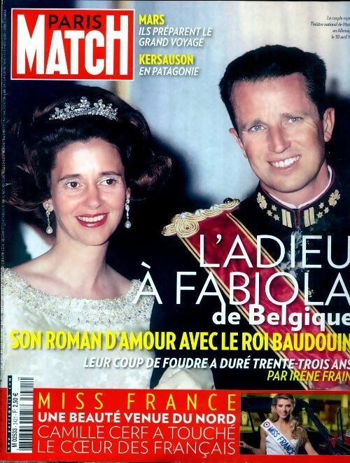 Livrenpoche : Paris Match n°3421: L'adieu à Fabiola - Collectif - Livre
