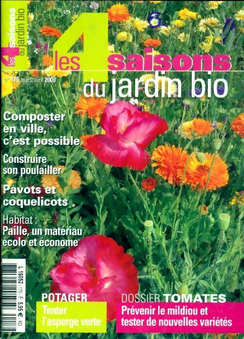 Livrenpoche : Les 4 saisons du jardin bio n°175 - Collectif - Livre