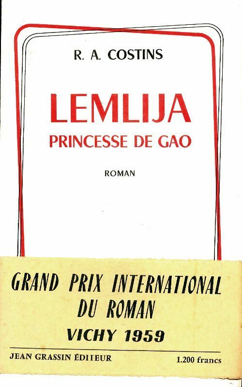 Livrenpoche : Lemlija princesse de Gao - R.A Costins - Livre