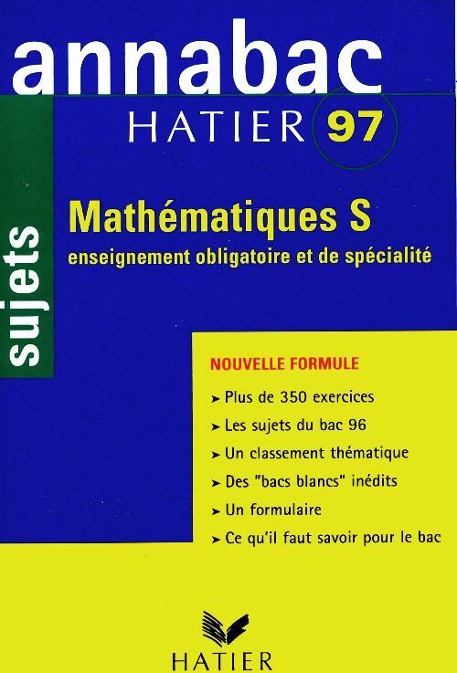 Livrenpoche : Mathématiques S : Sujets - René Merckhoffer - Livre