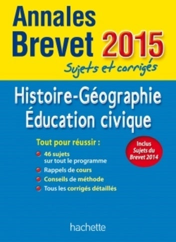 Livrenpoche : Histoire-géographie-Éducation civique : Sujets et corrigés 2015 - Christophe Saisse - Livre