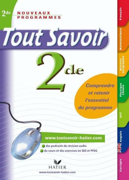 Livrenpoche : Tout savoir Seconde - Collectif - Livre