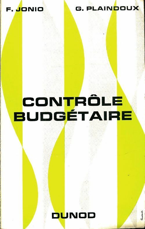 Livrenpoche : Contrôle budgétaire - F Jonio - Livre