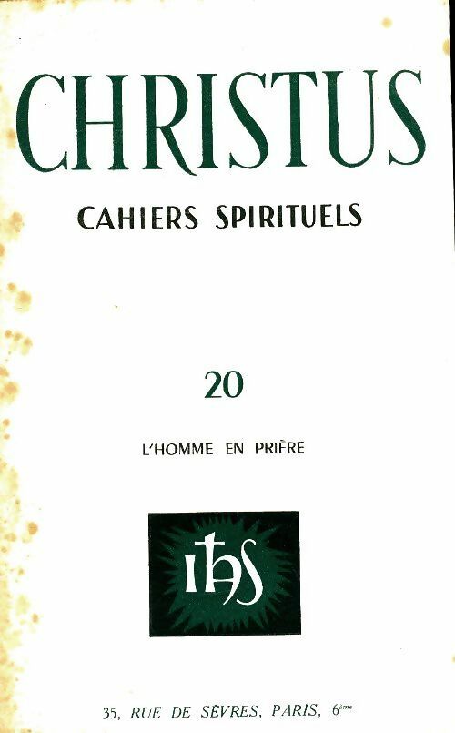 Livrenpoche : Christus n°20 : L'homme en prière - Collectif - Livre