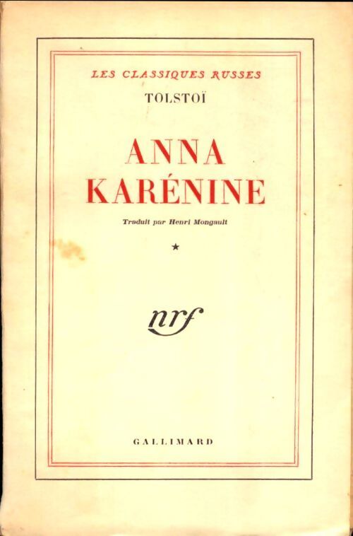 Livrenpoche : Anna Karénine Tome I - Comte Léon L. Tolstoï - Livre