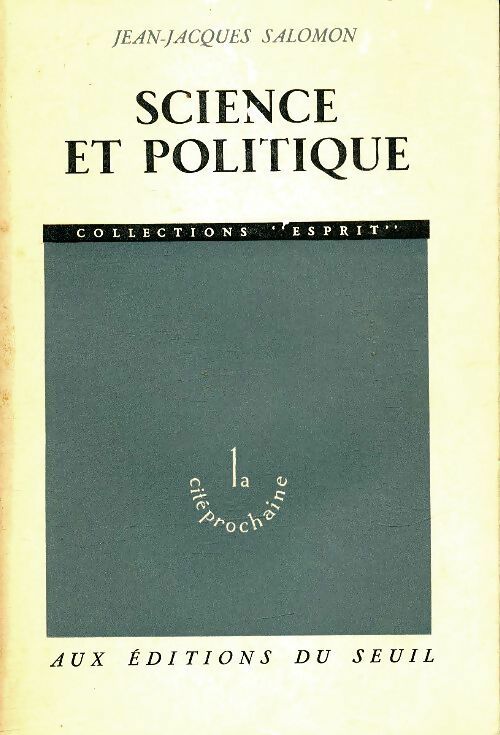 Livrenpoche : Science et politique - Jean-Jacques Salomon - Livre