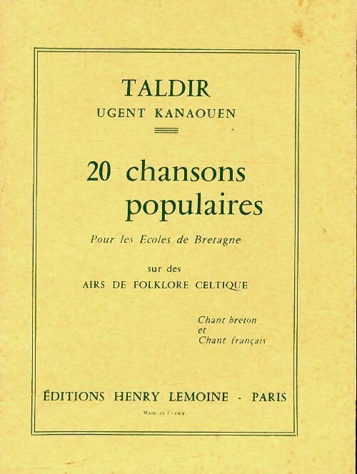 Livrenpoche : 25 chansons populaires pour les écoles de Bretagne - Collectif - Livre