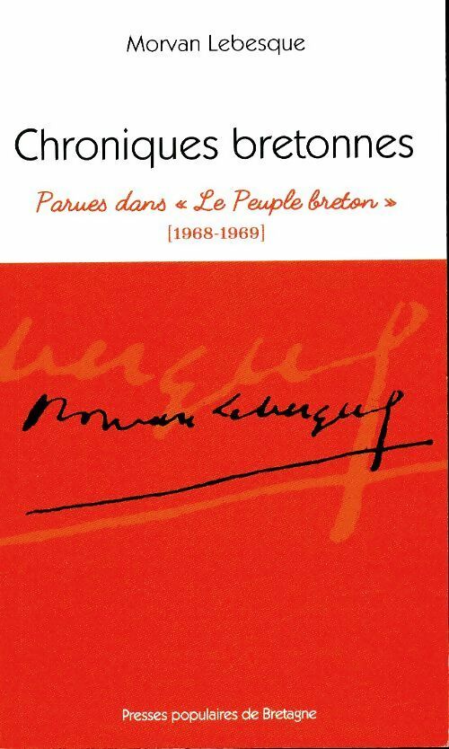 Livrenpoche : Chroniques bretonnes - Morvan Lebesque - Livre