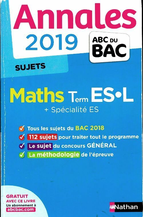 Livrenpoche : Maths Terminale ES, L + spécialité ES. Sujets - Christian Lixi - Livre