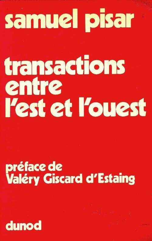 Livrenpoche : Transactions entre l'est et l'ouest - Samuel Pisar - Livre