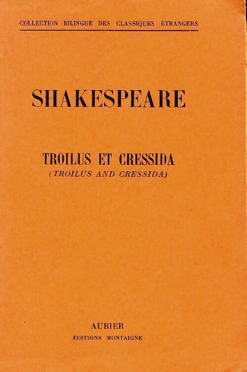 Livrenpoche : Troilus et Cressida - William Shakespeare - Livre