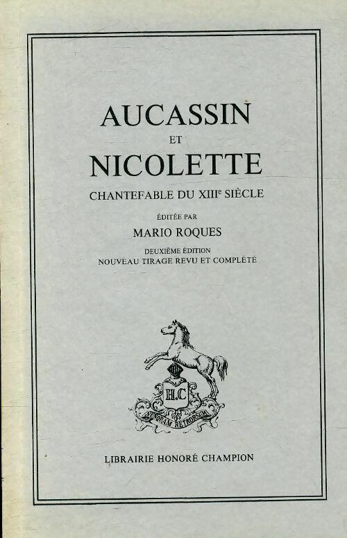 Aucassin et Nicolette - Inconnu - Livre