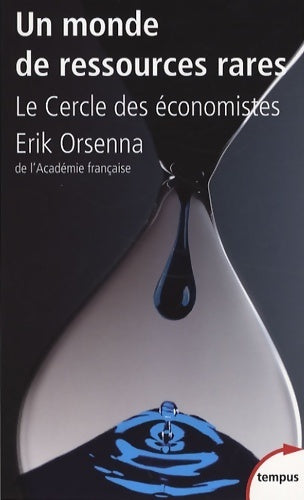 Livrenpoche : Un monde de ressources rares - Le Cercle des Economistes - Livre