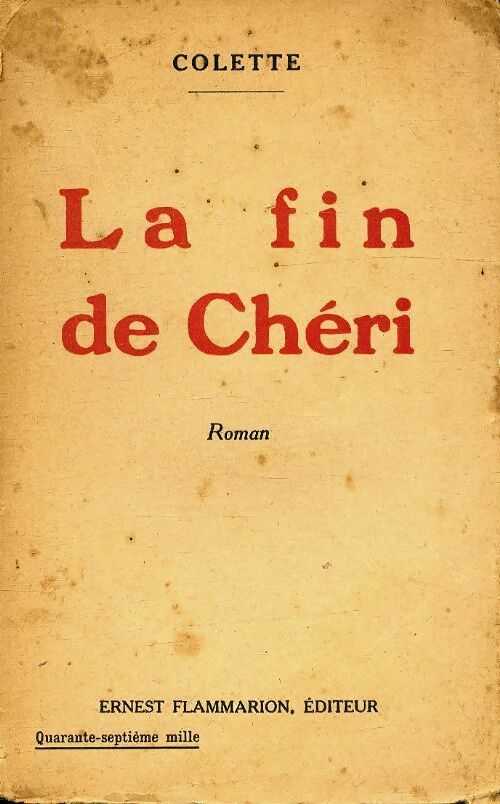 Livrenpoche : La fin de Chéri - Colette - Livre