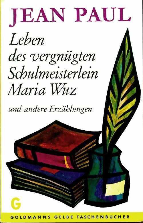 Livrenpoche : Leben des vergnügten Schulmeisterlein Maria Wuz - Jean-Paul - Livre