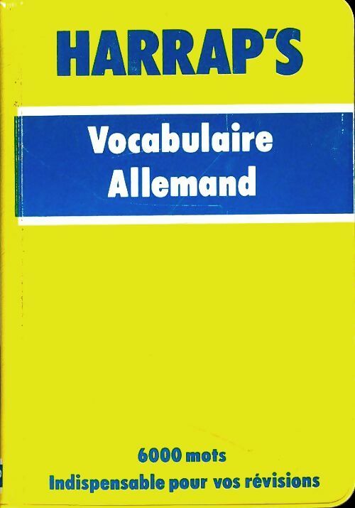 Livrenpoche : Harrap's vocabulaire allemand - Collectif - Livre