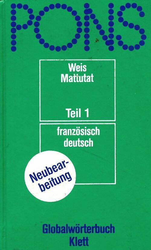 Livrenpoche : Pons teil 1 franzosisch-deutsch - Collectif - Livre