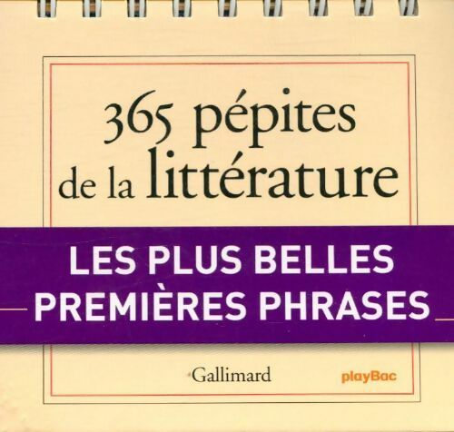 Livrenpoche : Calendrier. 365 pépites de la littérature avec Gallimard - Collectif - Livre