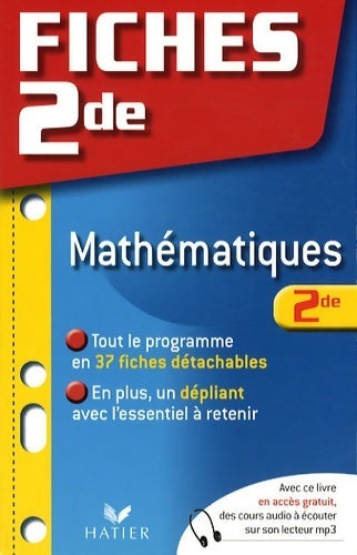 Livrenpoche : Mathématiques Seconde - Raja Siblini - Livre